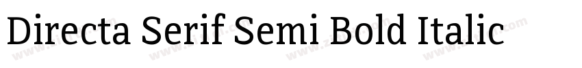 Directa Serif Semi Bold Italic字体转换